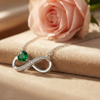 Infinity Birthstone Necklace | Luxury Gift Box