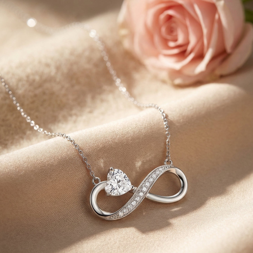 Infinity Birthstone Necklace | Luxury Gift Box