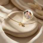Initial & Photo Projection Necklace