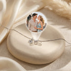 Initial & Photo Projection Necklace