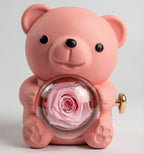 Rose Bear Necklace Gift Set