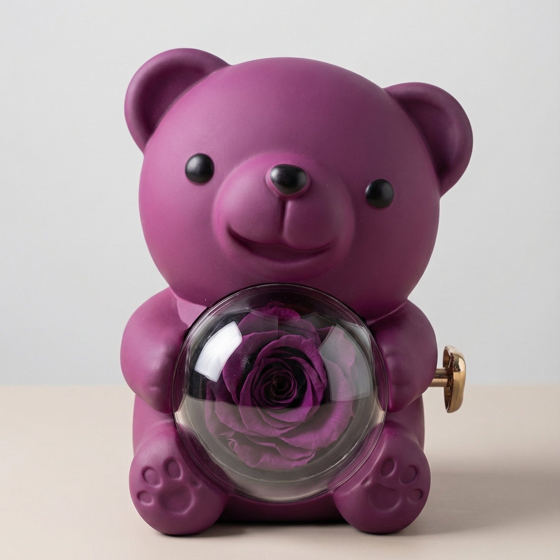 Rose Bear Necklace Gift Set