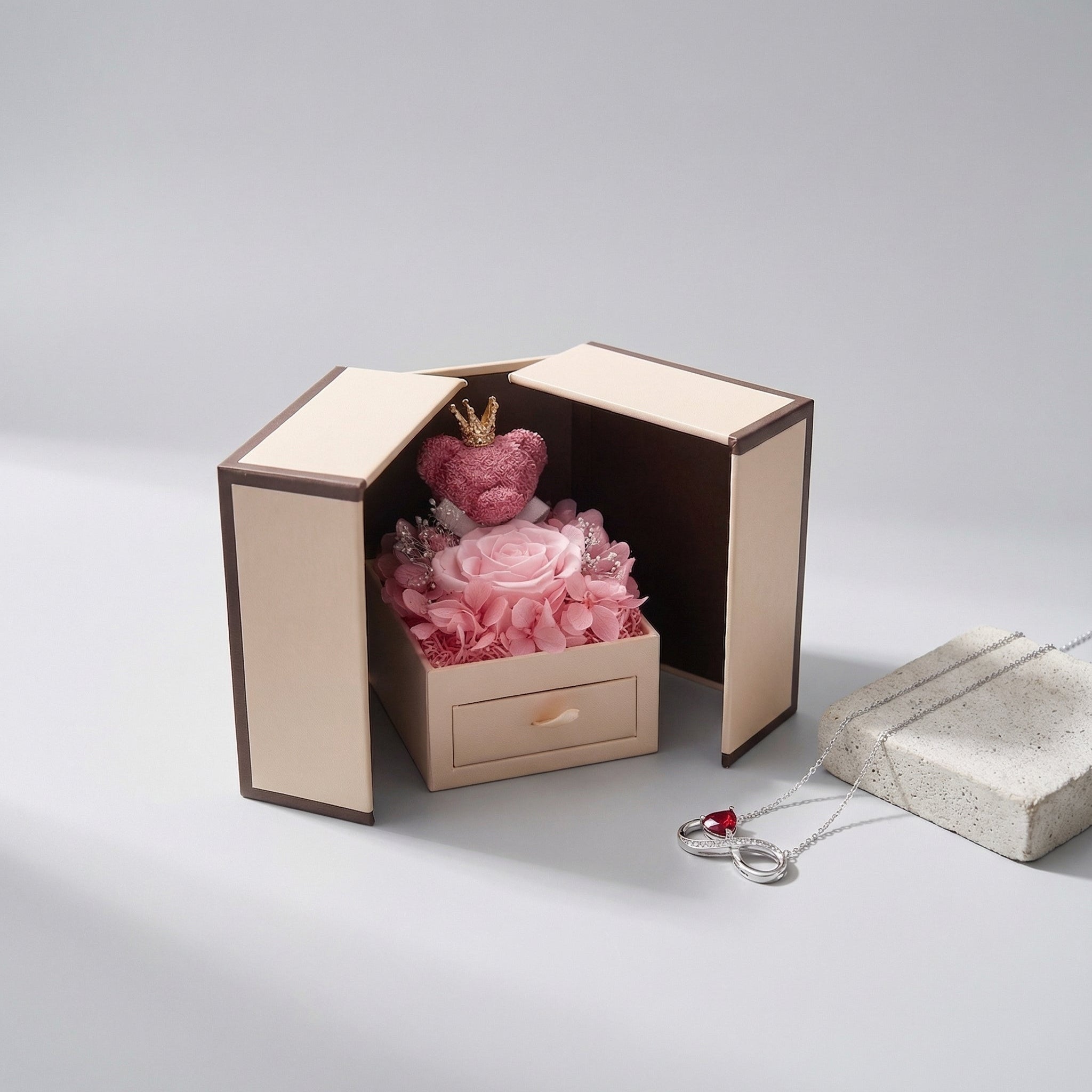 Infinity Birthstone Necklace | Luxury Gift Box