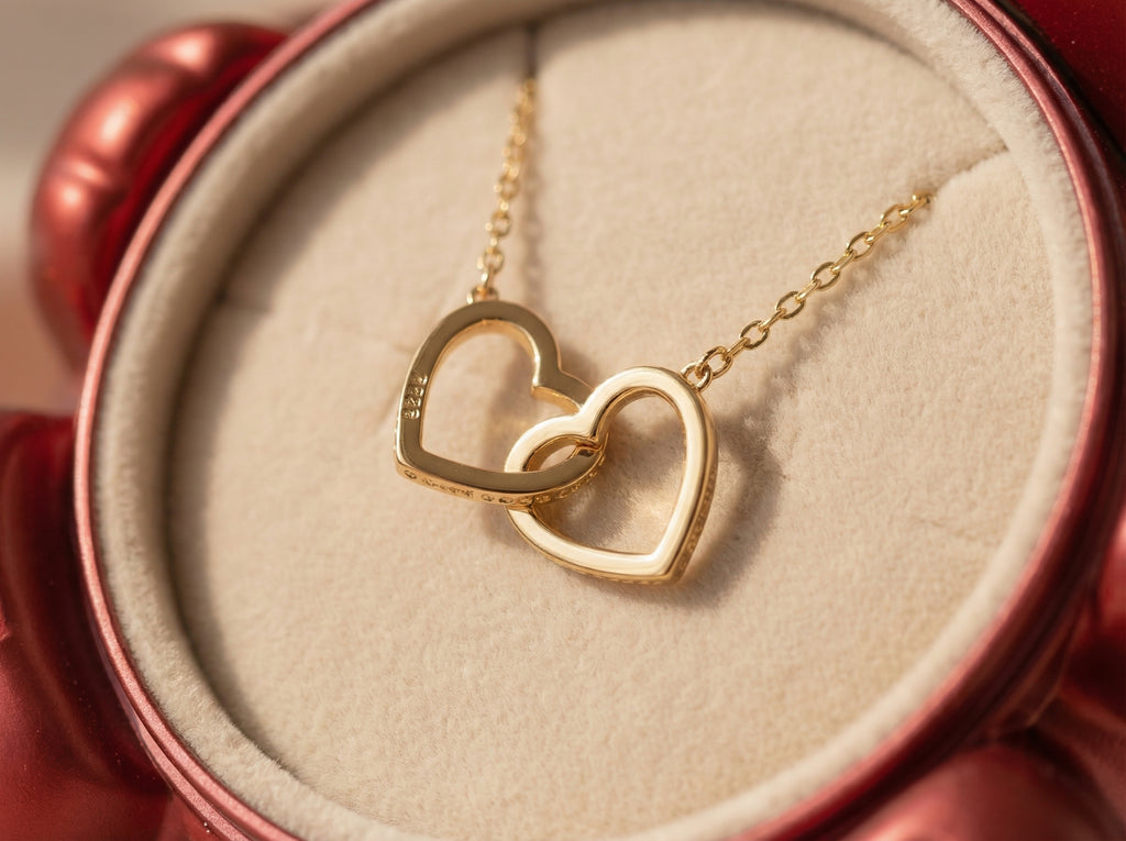 Rose Bear Necklace Gift Set