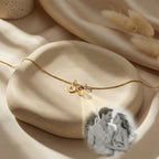 Initial & Photo Projection Necklace