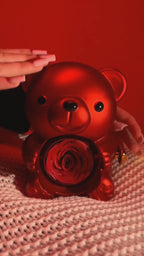 Rose Bear Necklace Gift Set